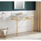 Anzzi 34.5 in. Console Sink in Brushed Gold with Carrara White Counter Top CS-FGC004-BG - alternate 3